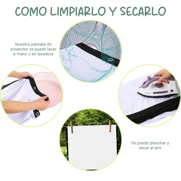 Pantalla De Proyeccion Hd Telon Portatil 100 Pulgadas - imagen 3