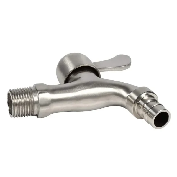 Grifo De Acero Inoxidable, Llave De Paso 1/2 - imagen 2