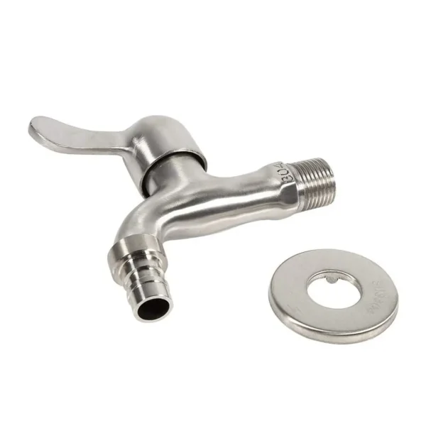 Grifo De Acero Inoxidable, Llave De Paso 1/2 - imagen 3
