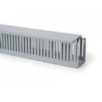 Canaleta Ranurada PVC 40x40 mm Gris Tira 11404034 FNX