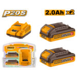 Cargador Normal INGCO + 2 Baterias 2AMP 20V # FBCPK2212 (C)