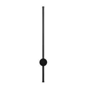 Aplique de Pared 60cm Negro Lineal con Rotación 350° Blanco Cálido 3000K