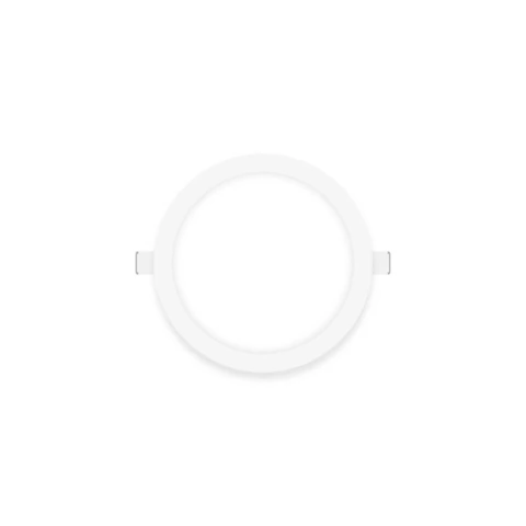 Panel LED redondo blanco de 12cm 6W 390lm blanco Cálido de Embutir
