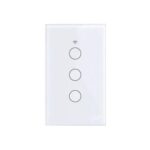 Interruptor inteligente Wifi Touch Blanco Triple