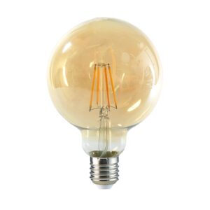 Ampolleta Led Bright Classic Vintage G95 6W Luz Blanca Cálida 3000K