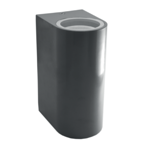Aplique GU-10 luz directa / indirecta aluminio IP44