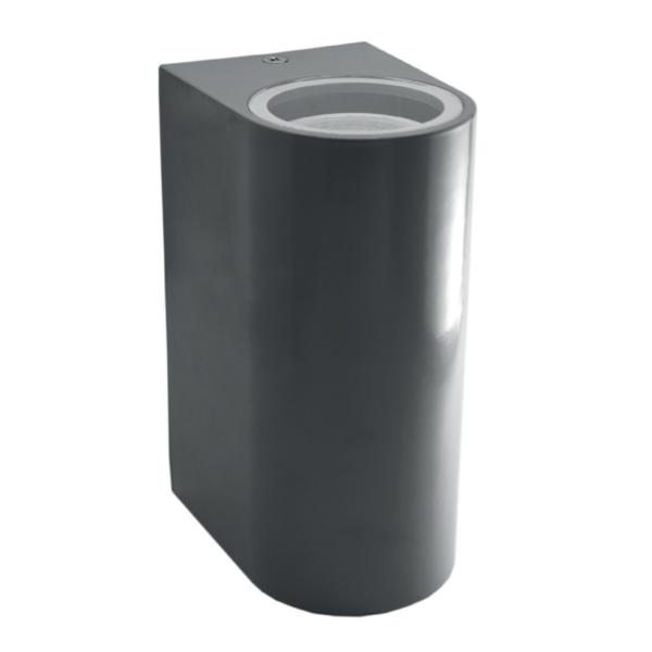Aplique GU-10 luz directa / indirecta aluminio IP44