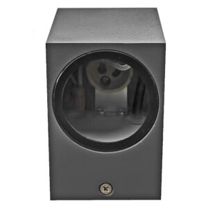 APLIQUE EXT. RECTANG. LUZ DIR. 1xGU-10 IP54 GRAFITO MATE
