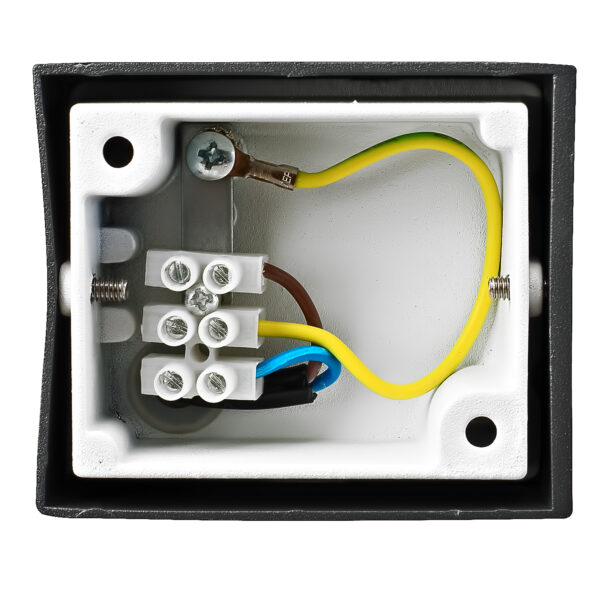 APLIQUE EXT. RECTANG. LUZ DIR. 1xGU-10 IP54 GRAFITO MATE - imagen 4