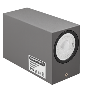 APLIQUE EXT. RECT. LUZ DIR/IND.2xGU-10 IP54 GRAFITO MATE
