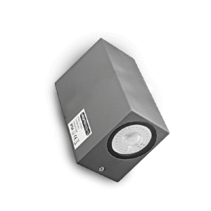 APLIQUE EXT. RECT. LUZ DIR/IND.2xGU-10 IP54 GRAFITO MATE - imagen 3