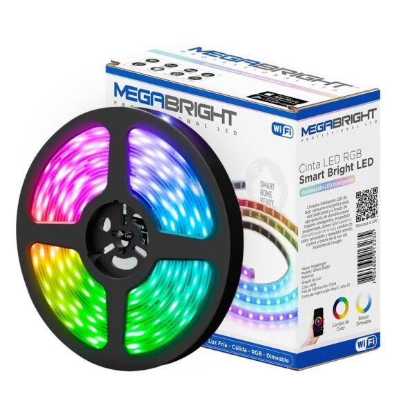 Cinta LED RGB SMARTBRIGHT 24W 5MT WIFI