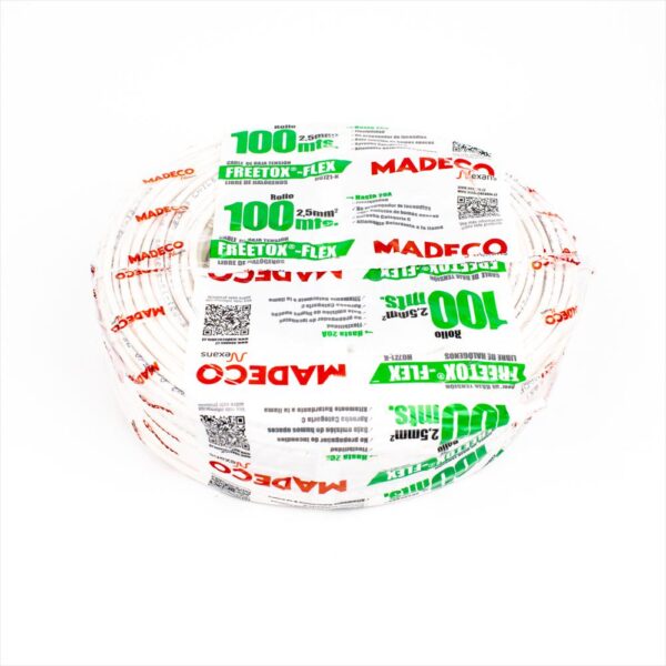 ROLLO CABLE 2.5MM 100MTS BLANCO LIBRE DE HALOGENOS 35400271 Nexans - Cocesa