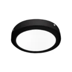 Panel LED Redondo Negro 22cm 18W 1440lm Blanco Neutro Sobrepuesto