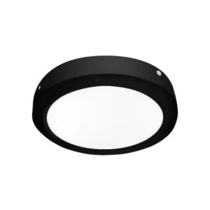 Panel LED Redondo Negro 22cm 18W 1440lm Blanco Neutro Sobrepuesto