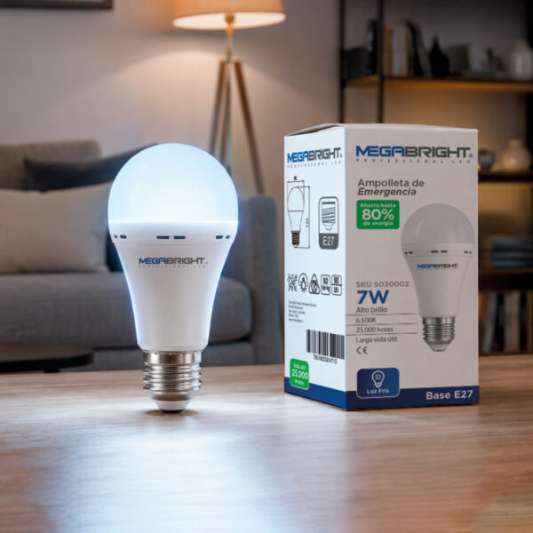Ampolleta LED de Emergencia 7W Megabright E27 - imagen 3