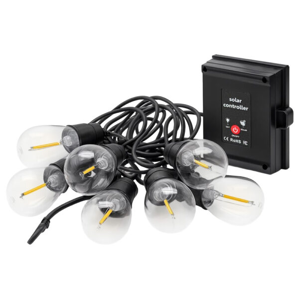 Guirnalda Led Solar de 5mts con 10 Amp. Megabright 2700K - imagen 3