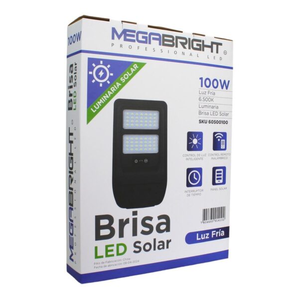 Luminaria Solar BRISA Led 100W MEGABRIGHT LF - imagen 4