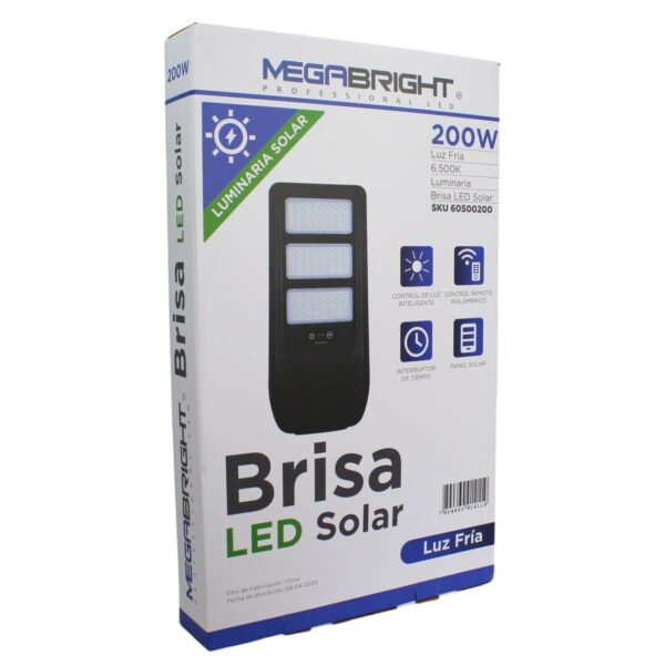 Luminaria Solar BRISA Led 200W MEGABRIGHT LF - imagen 3