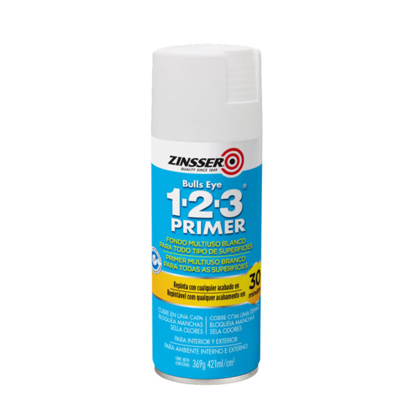 668006_1 Imprimante en Spray Primer Bulls Eye 1-2-3 Blanco Mate 368 g