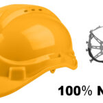 Casco INGCO DE Seguridad Amarillo # HSH206