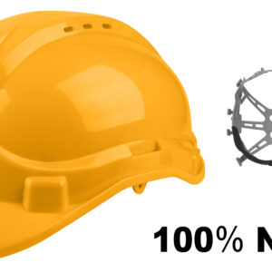 Casco INGCO DE Seguridad Amarillo # HSH206