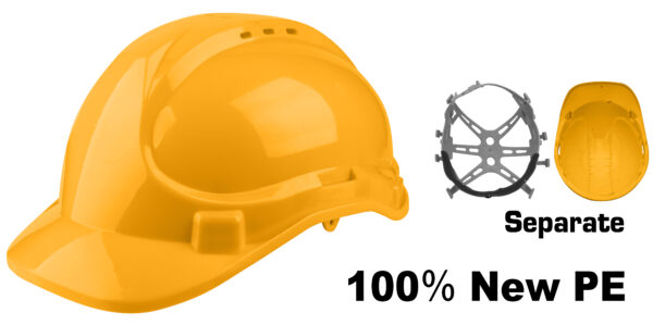 671901 Casco INGCO DE Seguridad Amarillo # HSH206
