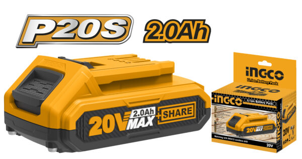 BATERIA LITIO INGCO 20V 2Ah ADAPTABLE #FBLI20011