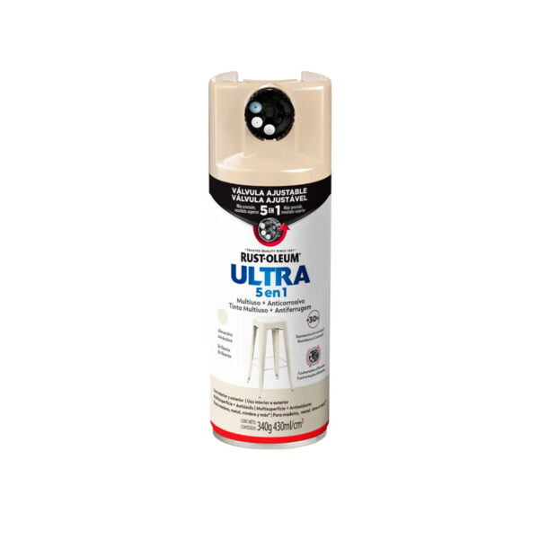 Pintura en Spray 5 en 1 Multisuperficie Anticorrosiva Transparente Mate 340 g