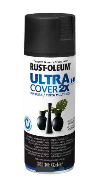 700043_1 Pintura en Spray Multiuso Negro Cañón Satinado 340 g