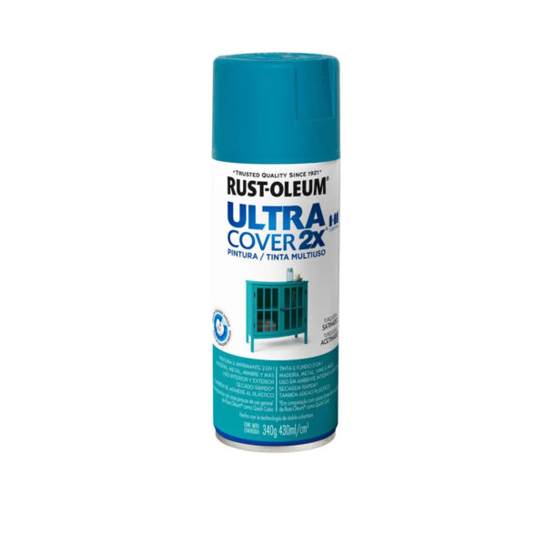 700051_1 Pintura en Spray Ultra Cover 2X Multiuso Turquesa Satinado 340 g