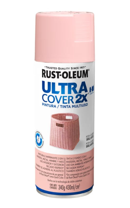 700073_1 Pintura en Spray Multiuso Rosa Claro Brillante 340 g