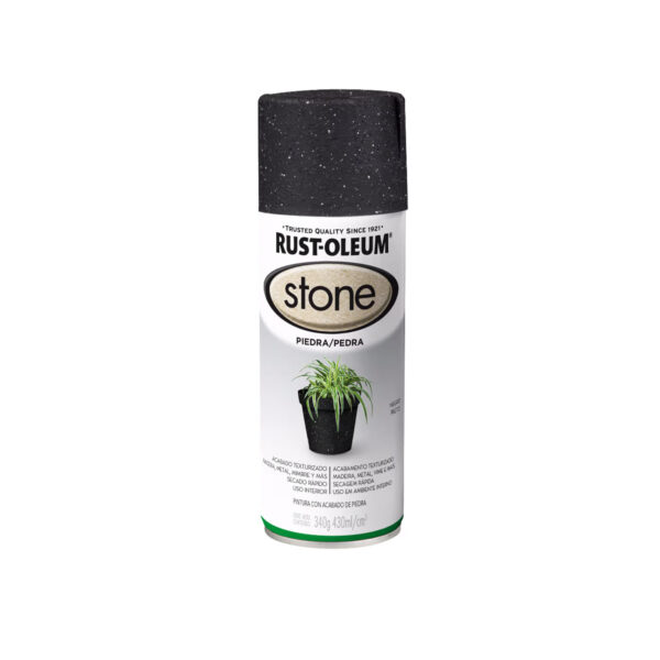 Pintura en Spray Acabado Piedra Negro Texturado 340 g