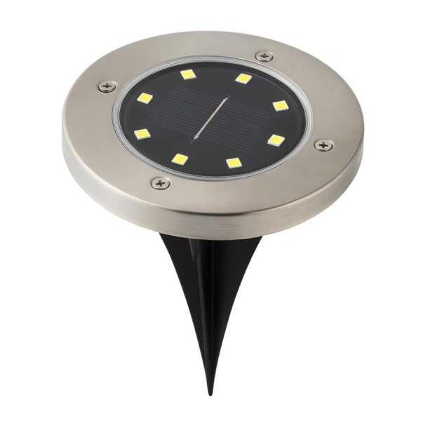 Estaca Solar LED Megabright Round Floor (set 2 unid) 4000K