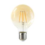 Ampolleta Led Classic Vintage G80 6W Luz Blanca Cálida 3000k