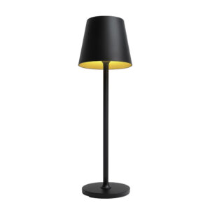 Lampara de mesa 2W recargable color negro