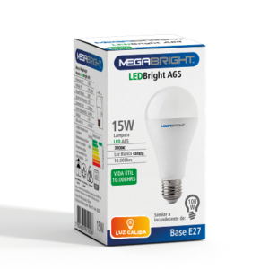 Ampolleta LED A65 CLASICA 15W/3000K E-27 - imagen 3