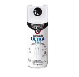 Pintura en Spray Ultra 5 en 1 Multisuperficie Anticorrosiva Blanco Satinado 340 g