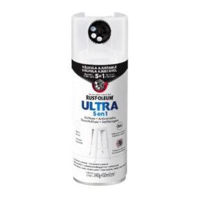Pintura en Spray Ultra 5 en 1 Multisuperficie Anticorrosiva Blanco Satinado 340 g