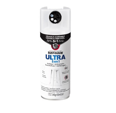 Captura-de-pantalla-2025-12-17-135948 Pintura en Spray Ultra 5 en 1 Multisuperficie Anticorrosiva Blanco Satinado 340 g