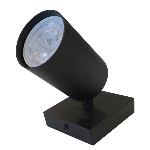 Barra Sob. Simple GU-10 Negro Mate P1