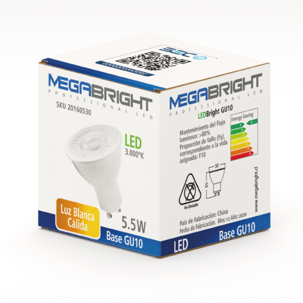Amp. LED PAR16 5.5W/3000K GU-10 - imagen 3