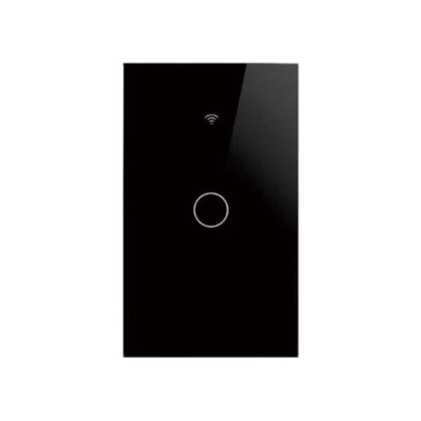 Interruptor inteligente Wifi Touch Negro Simple