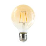 Pack 3un Ampolleta LED Bright Classic Vintage G80 6W 3000K