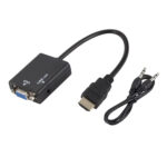 Adaptador Cable de Conversión Hdmi A Vga + Audio Hd