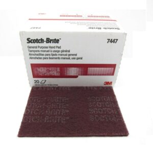 Pañete 3M Scotch-Brite™ 7447 Grado Muy Fino (Caja 60 un.) – Abrasivo de Óxido de Aluminio para Metales