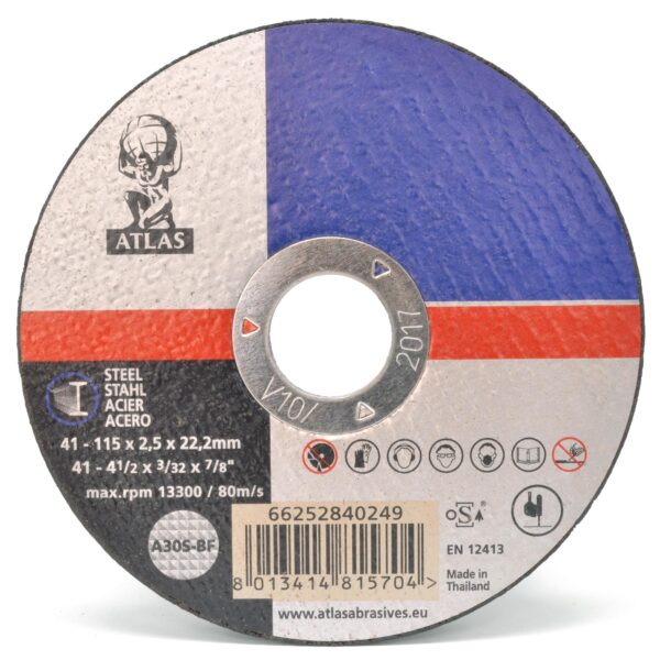 Disco de Corte Metal Universal 4 1/2" (115x2,5x22mm)