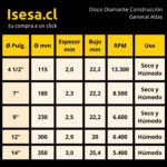 Disco Diamantado - Piedra - 7'' - - (180x2,3x22mm) - imagen 2
