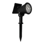 Estaca Solar LED Pro Megabright 6000K: Foco de Aluminio Orientable de Alto Rendimiento IP54