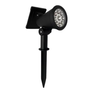 Estaca Solar LED Pro Megabright 6000K: Foco de Aluminio Orientable de Alto Rendimiento IP54